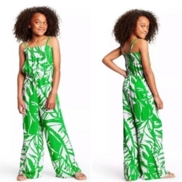 Lilly Pulitzer Other - NWT Lilly Pulitzer for Target Green Leaf Kids Jumpsuit